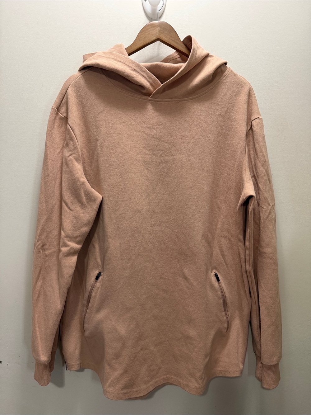 UPLIFT Men's Crewneck Hooded Sweater in Dusty Peach Size Large
